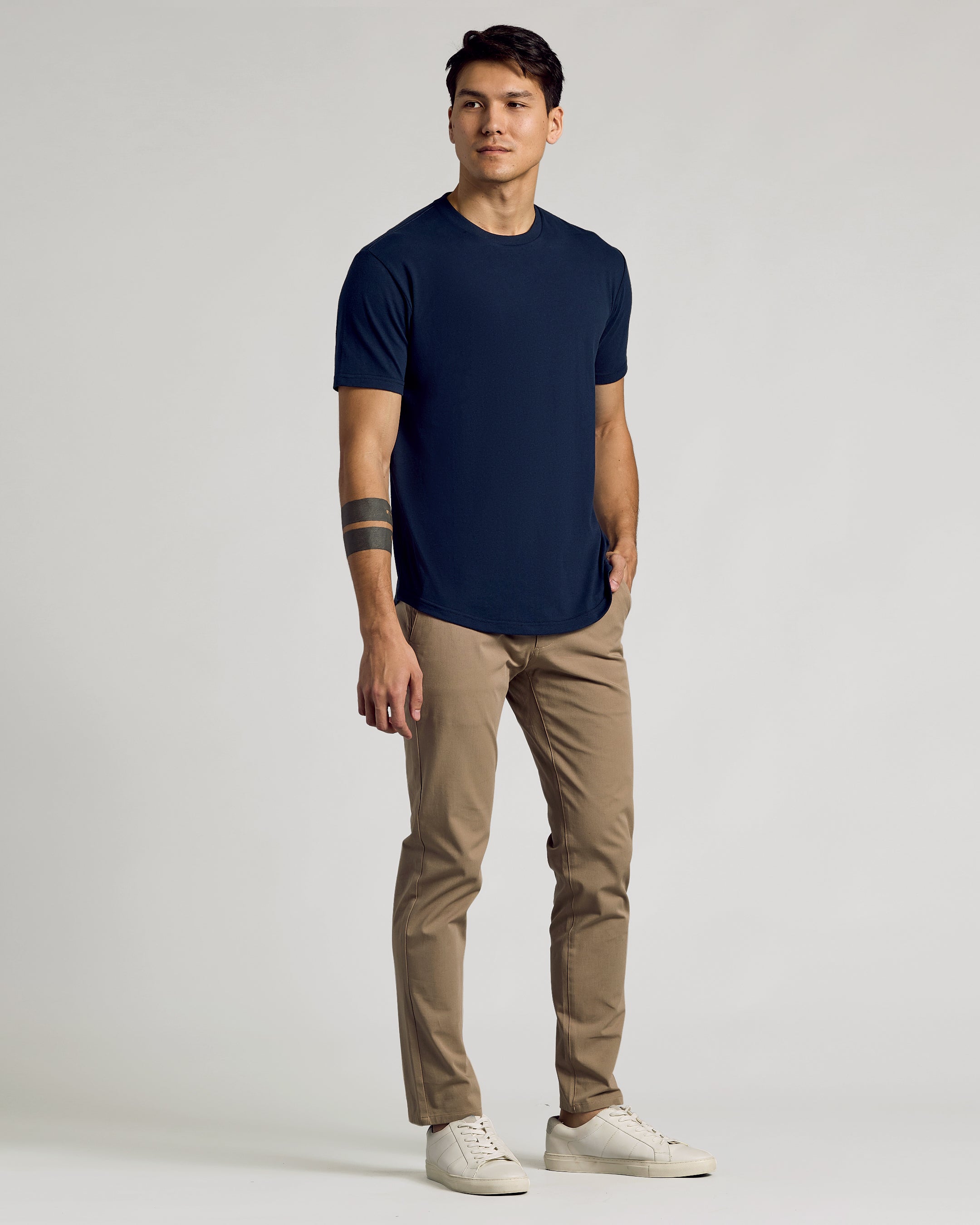 Classic Curved Hem Crew Neck 6-Pack
