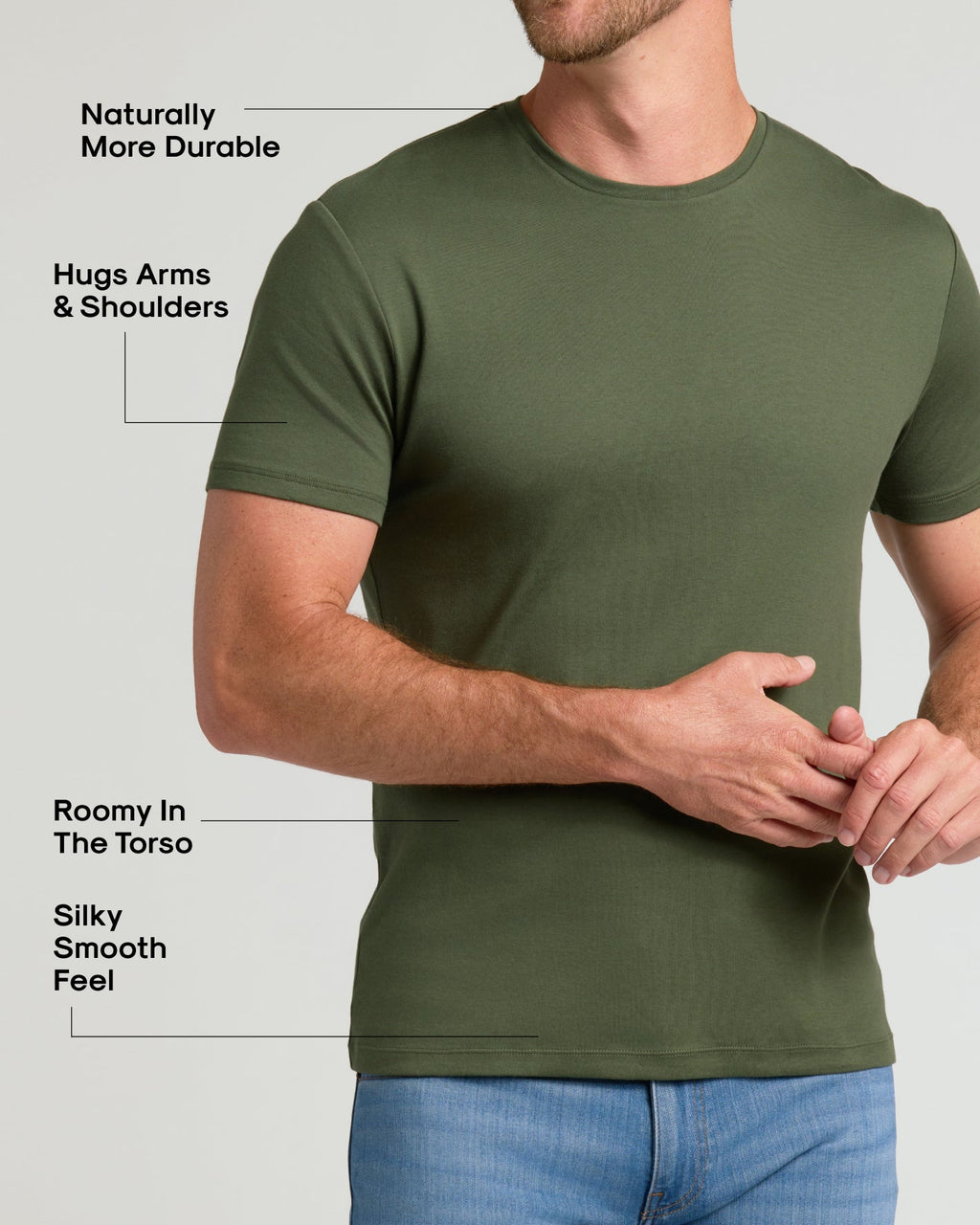 All Grove Pima Cotton Blend Crew 2-Pack