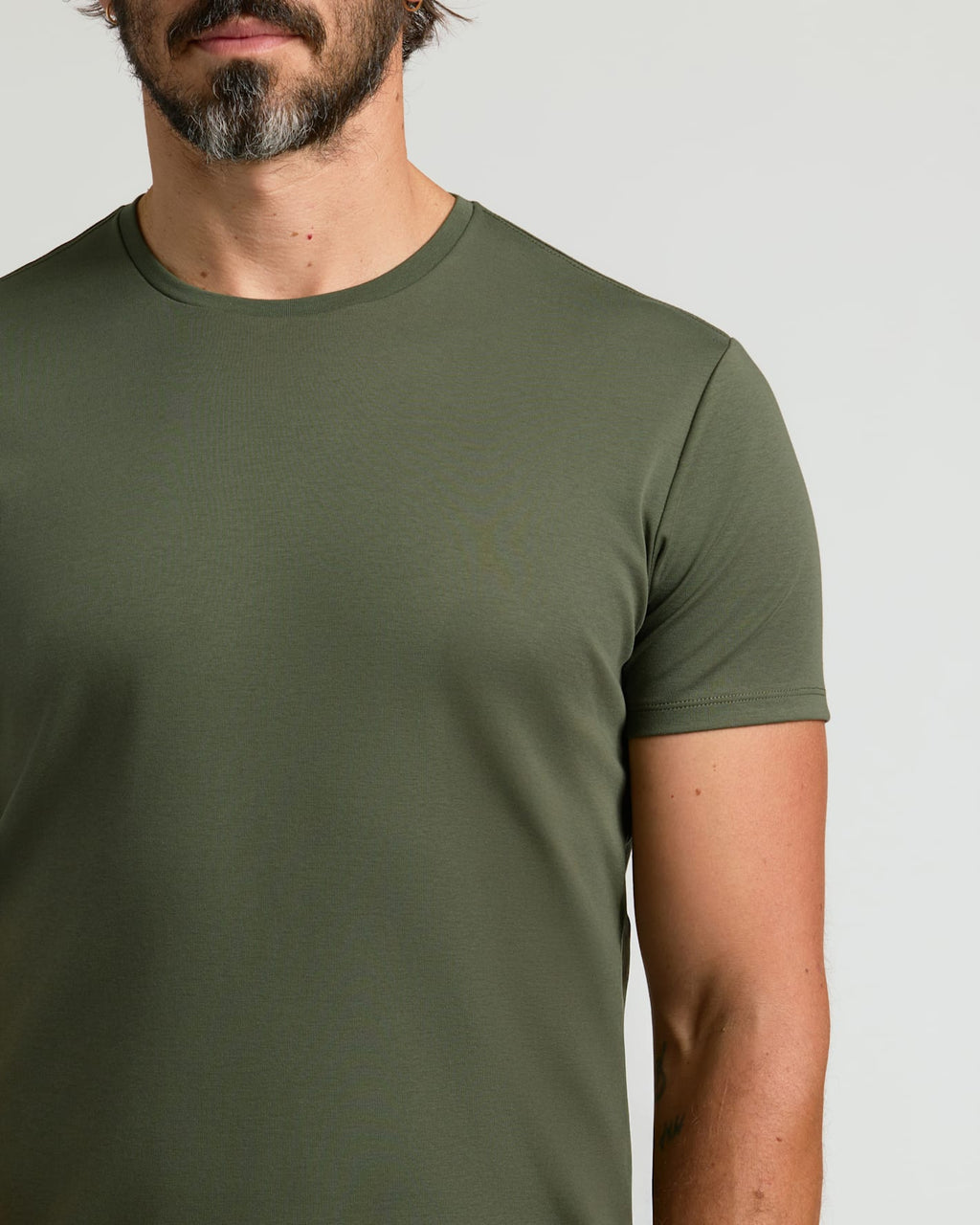 All Grove Pima Cotton Blend Curved Hem Crew 7-Pack