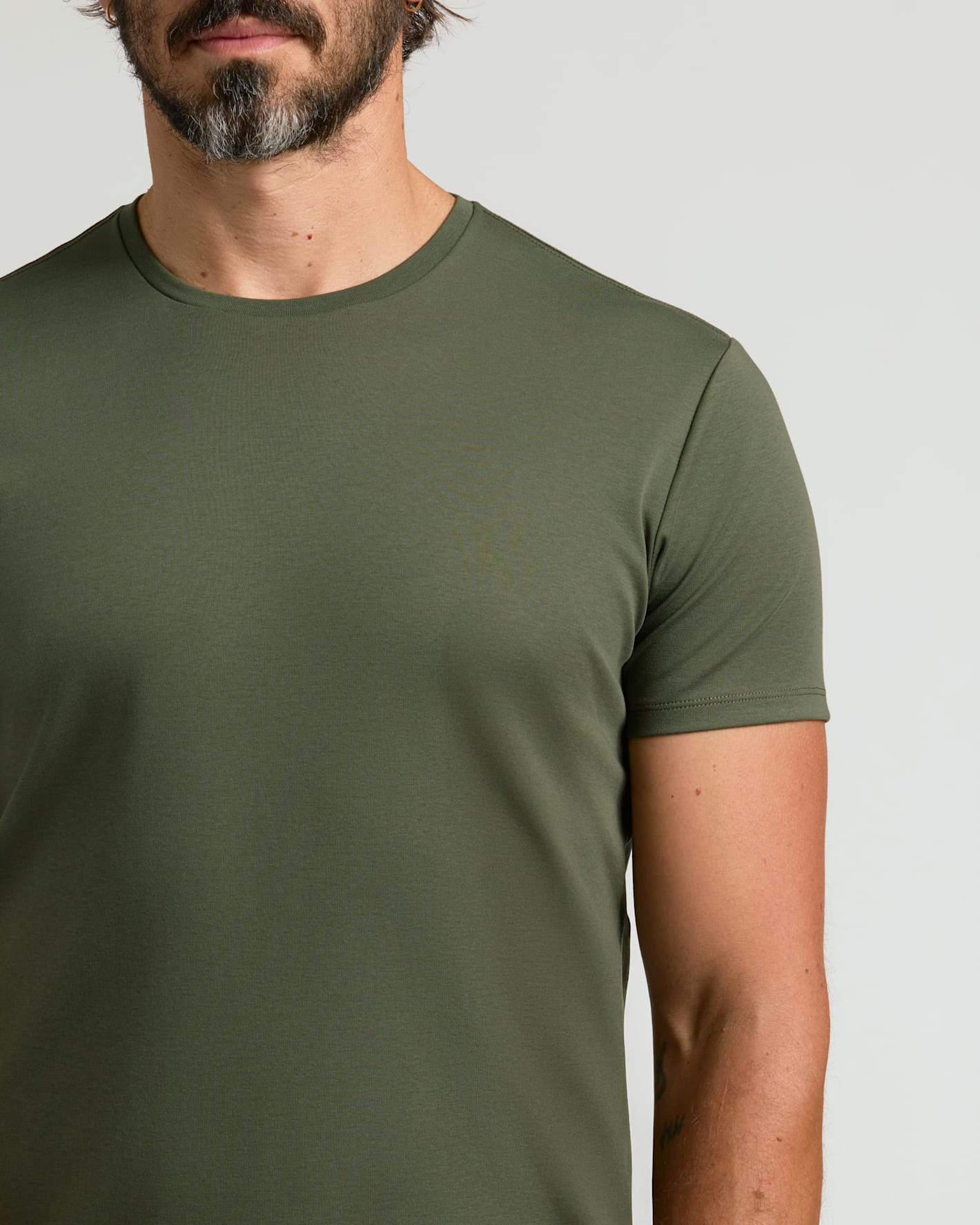 All Grove Pima Cotton Blend Curved Hem Crew 2-Pack