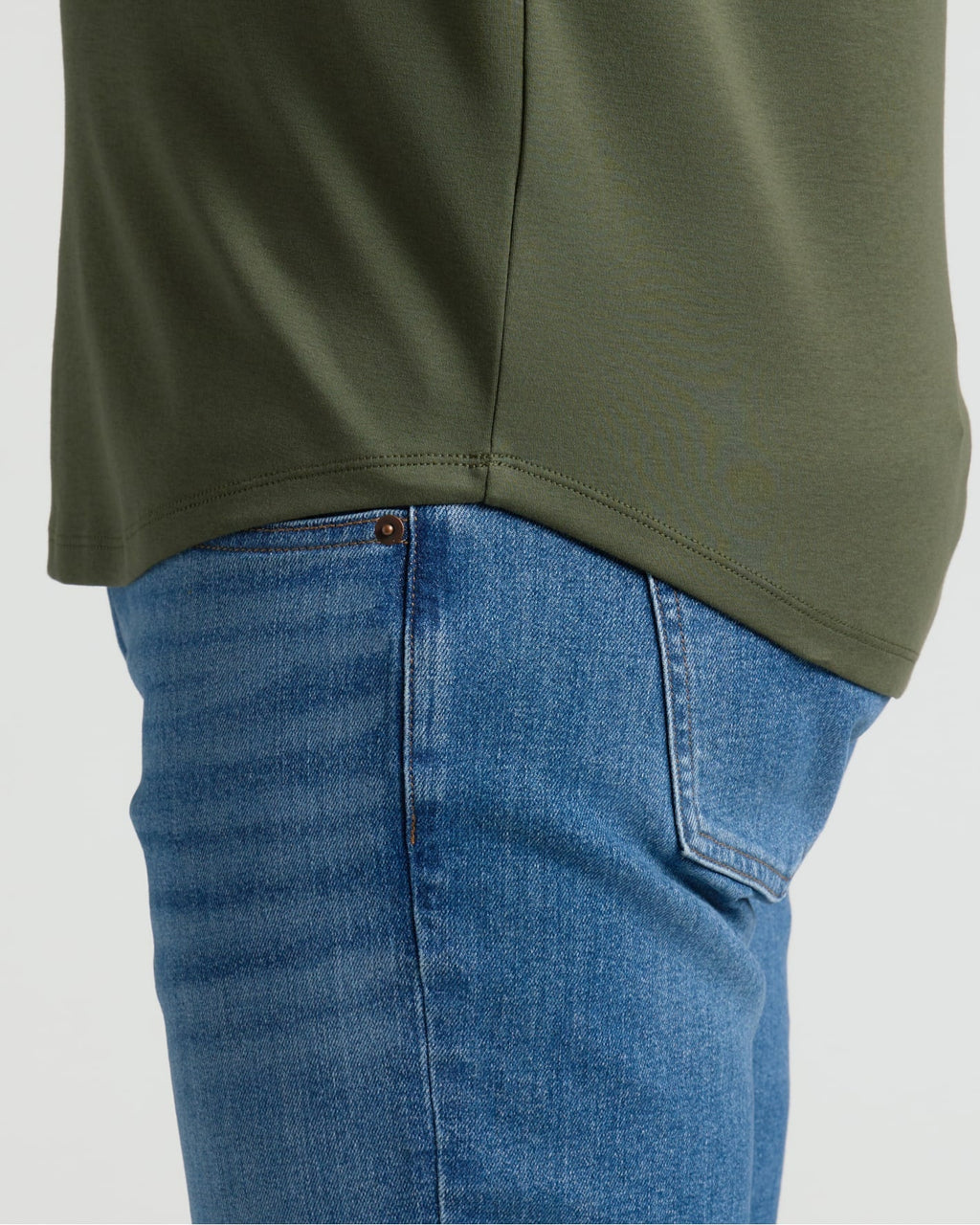 All Grove Pima Cotton Blend Curved Hem Crew 7-Pack