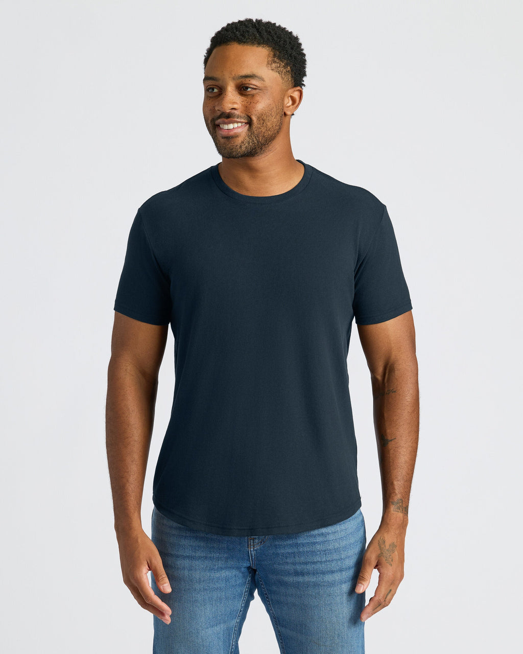 The Staple Curved Hem Classic Crew Neck 3-Pack