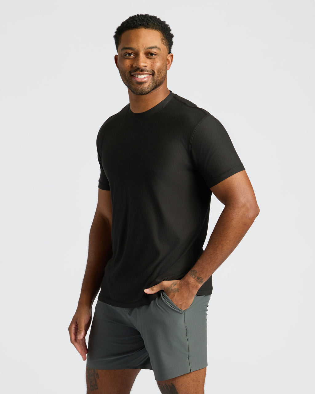 All Black Active Crew 10-Pack