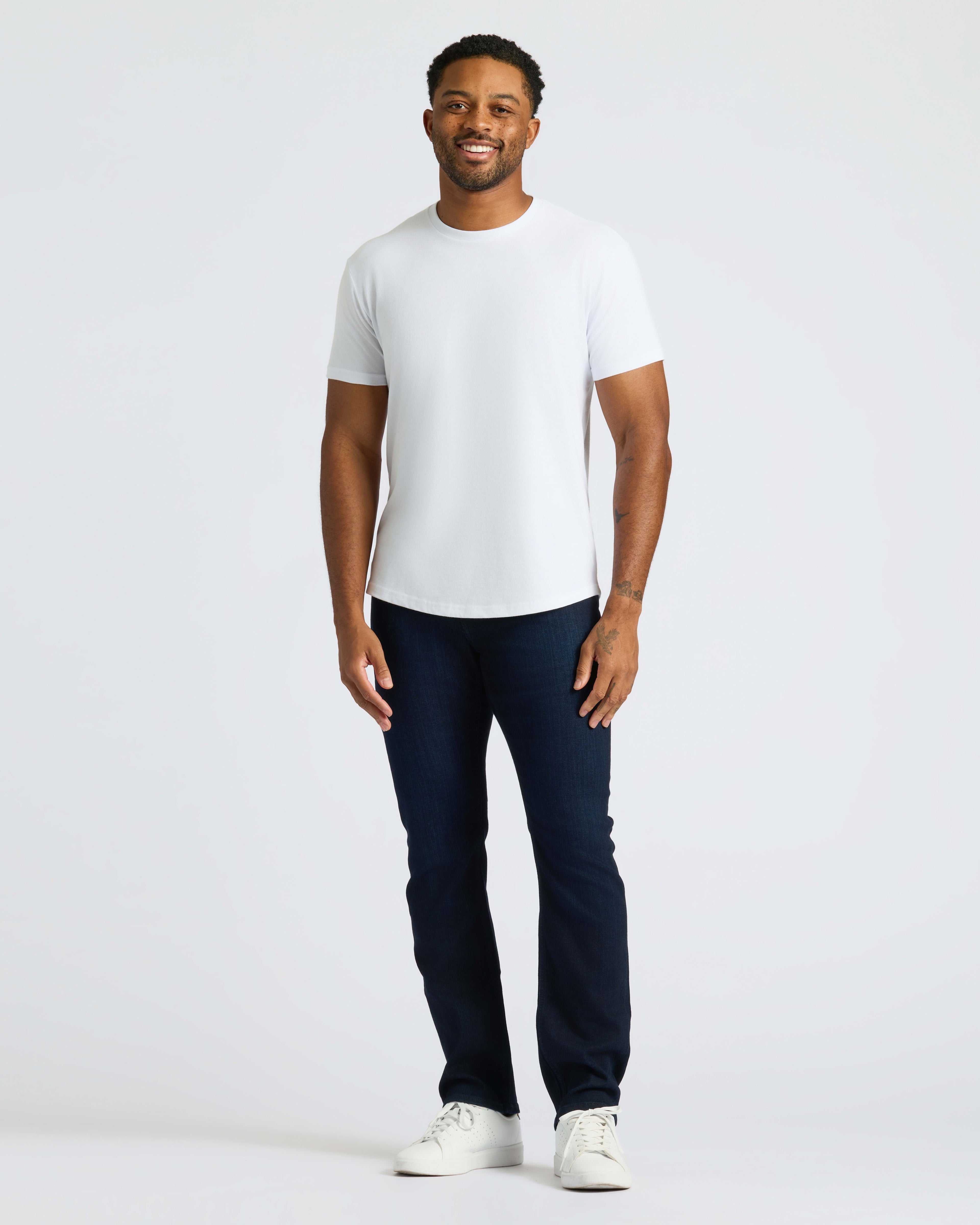 Classic Curved Hem Crew Neck 3-Pack